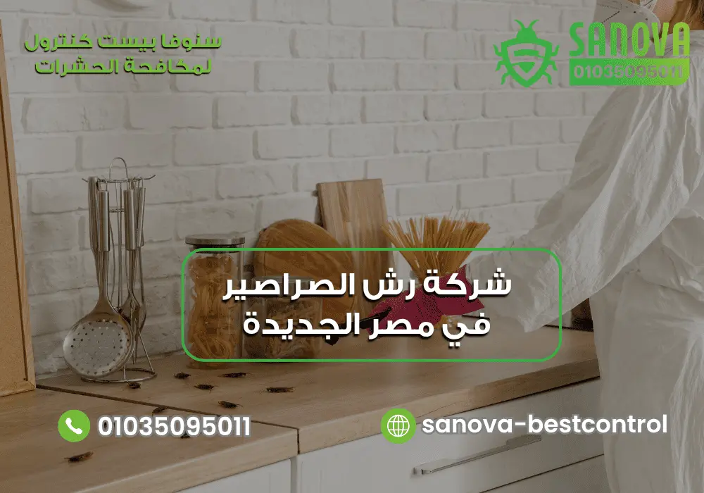 شركة إبادة الصراصير في مصر الجديدة مع سنوفا بست كنترول 01035095011