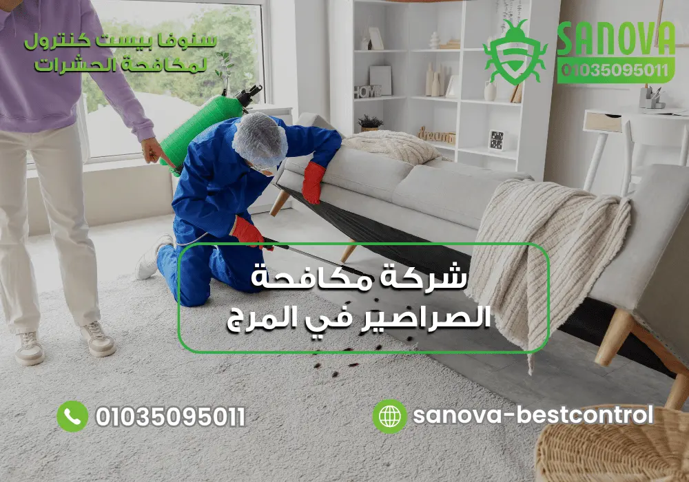 شركة رش الصراصير في المرج مع سنوفا بست كنترول 01035095011