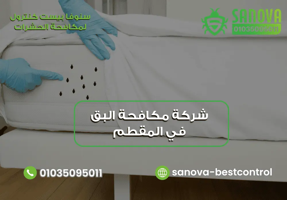 شركة إبادة البق في المقطم مع سنوفا بست كنترول 01035095011